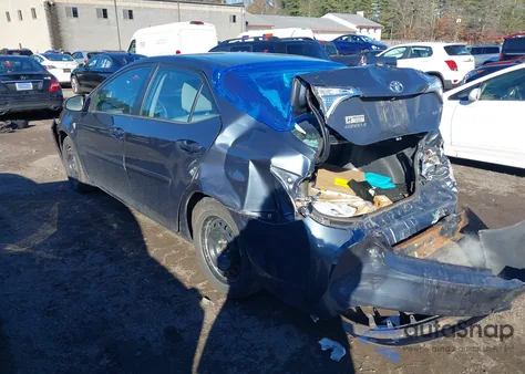 2016 Toyota Corolla Le z USA, uszkodzony, nr VIN 2T1BURHE2GC571670